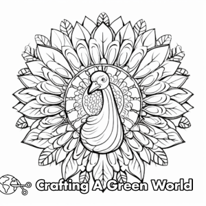 Turkey Mandala Coloring Pages - Free &amp; Printable!