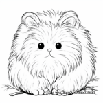 Fluffy Angora Rabbit Coloring Pages 1