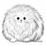 Fluffy Angora Rabbit Coloring Pages 2