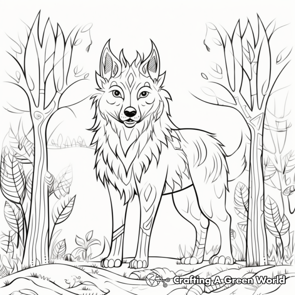 Tribal Inspired Design Wolf Coloring Pages - Free &amp; Printable!