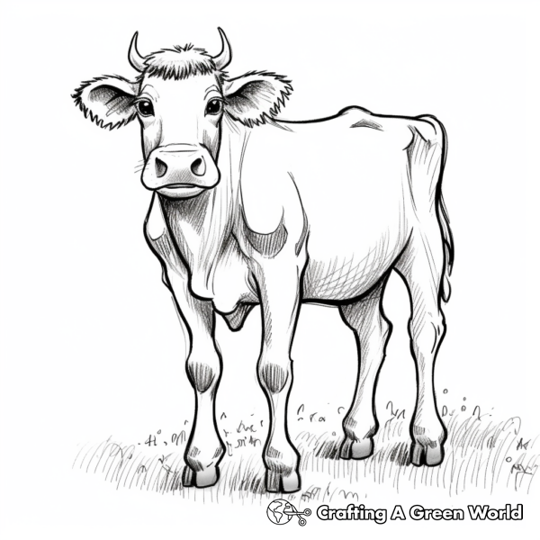 Dairy Cow Coloring Pages - Free & Printable!