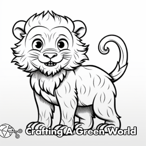 Sabertooth Tiger Coloring Pages - Free &amp; Printable!