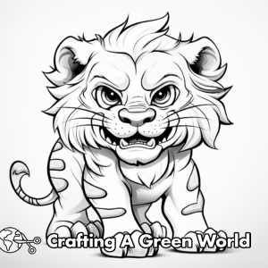 Sabertooth Tiger Coloring Pages - Free &amp; Printable!