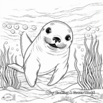 Friendly Seal Coloring Pages for Kids 1
