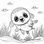 Friendly Seal Coloring Pages for Kids 2