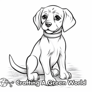 Beagle Puppy Coloring Pages - Free &amp; Printable!