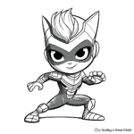 Gekko and his Powers PJ Masks Coloring Pages 2