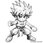 Goku in Different Fighting Poses 4