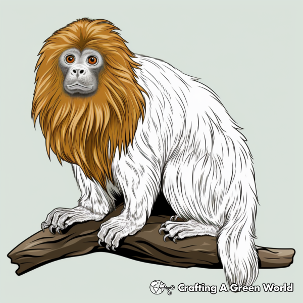 Realistic Monkey Coloring Pages - Free &amp; Printable!