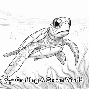 Green Sea Turtle Coloring Pages - Free & Printable!