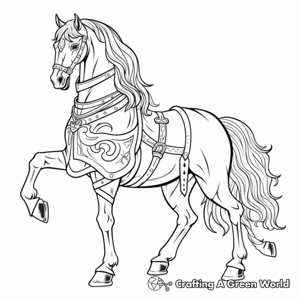 Unicorn Horse Coloring Pages - Free &amp; Printable!