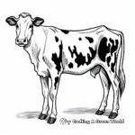Holstein Friesian Cow Coloring Pages 2