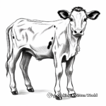 Holstein Friesian Cow Coloring Pages 4