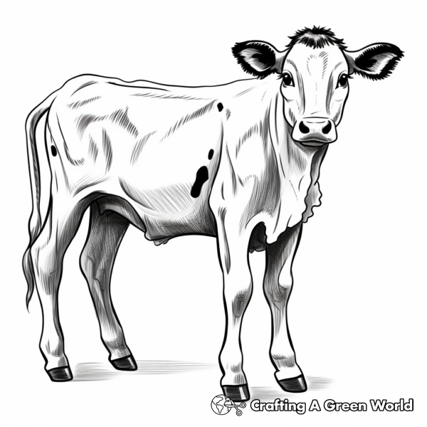 Dairy Cow Coloring Pages - Free &amp; Printable!