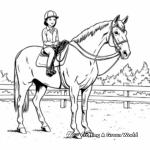 Horse Show Coloring Pages for Equestrian Enthusiasts 1