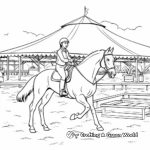 Horse Show Coloring Pages for Equestrian Enthusiasts 2