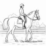 Horse Show Coloring Pages for Equestrian Enthusiasts 3