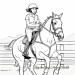 Horse Show Coloring Pages for Equestrian Enthusiasts 4