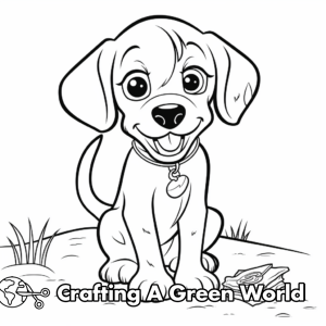 Beagle Puppy Coloring Pages - Free &amp; Printable!
