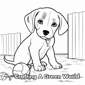 Beagle Puppy Coloring Pages - Free &amp; Printable!