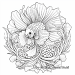 Ideal for Nature Lovers: Betta Fish Mandala Coloring Pages 4