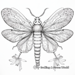 Intricate Adult Firefly Coloring Pages 3