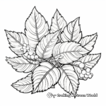 Intricate Autumn Leaf Patterns Coloring Pages 1