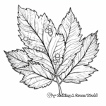 Intricate Autumn Leaf Patterns Coloring Pages 2