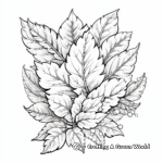 Intricate Autumn Leaf Patterns Coloring Pages 3