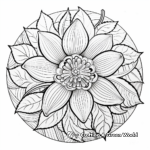 Intricate Floral Summer Mandala Coloring Pages 1