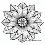 Intricate Floral Summer Mandala Coloring Pages 3