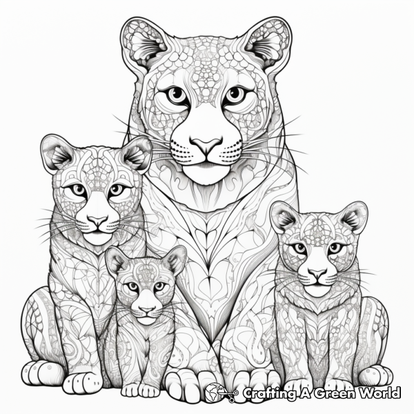 Mountain Lion Coloring Pages - Free & Printable!