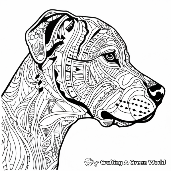 Pitbull Coloring Pages - Free &amp; Printable!