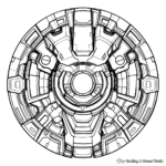 Iron Man's Arc Reactor Coloring Pages 4