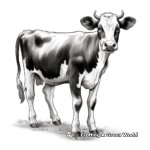Jersey Dairy Cow Coloring Pages 3
