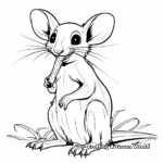 Kangaroo Rat Eating Seeds Coloring Pages 4
