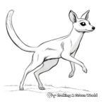 Kangaroo Rat Jumping Coloring Pages 3