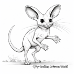 Kangaroo Rat Jumping Coloring Pages 4