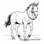 Kid-Friendly Cartoon Horse Coloring Pages 3