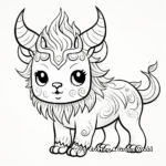 Kid-Friendly Cute Pugicorn Coloring Pages 2