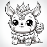 Kid-Friendly Cute Pugicorn Coloring Pages 3