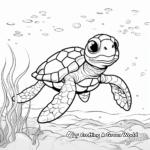 Kid-friendly Sea Turtle Coloring Pages 1