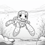 Kid-friendly Sea Turtle Coloring Pages 2