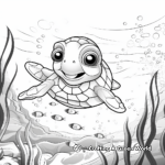 Kid-friendly Sea Turtle Coloring Pages 3