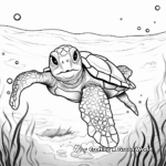 Kid-friendly Sea Turtle Coloring Pages 4