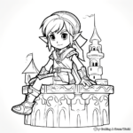 Kid-Friendly Toon Link Coloring Pages 3