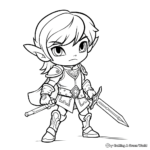 Kid-Friendly Toon Link Coloring Pages 4