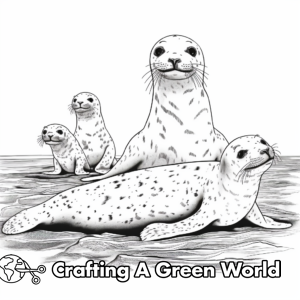 Leopard Seal Coloring Pages - Free &amp; Printable!