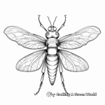 Lifelike Firefly Anatomy for Educational Coloring Pages 1