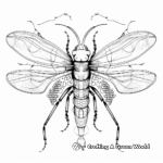 Lifelike Firefly Anatomy for Educational Coloring Pages 2